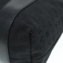 BVLGARI Tote Bag Canvas Leather Black Silver Auth 88780-14