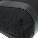 BVLGARI Tote Bag Canvas Leather Black Silver Auth 88780-15