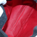 BVLGARI Tote Bag Canvas Leather Black Silver Auth 88780-11