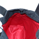 BVLGARI Tote Bag Canvas Leather Black Silver Auth 88780-18