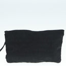 BVLGARI Tote Bag Canvas Leather Black Silver Auth 88780-21