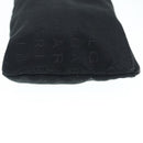 BVLGARI Tote Bag Canvas Leather Black Silver Auth 88780-23