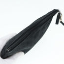 BVLGARI Tote Bag Canvas Leather Black Silver Auth 88780-24