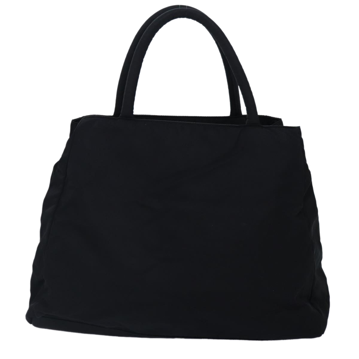 PRADA Hand Bag Nylon Black Silver Auth 88803 - 0