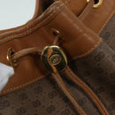 GUCCI Micro GG Supreme Web Sherry Line Shoulder Bag PVC Brown Gold Auth 88809-7