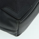 BALENCIAGA Navy Cabas XS Hand Bag Leather 2way Gray Silver 390346 Auth 88816-10