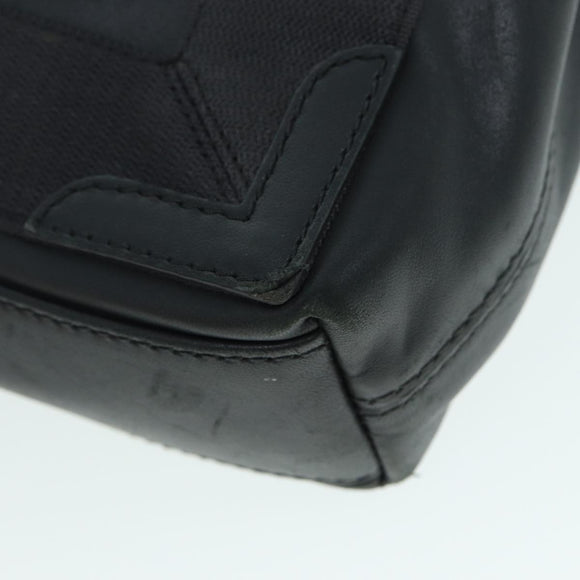 BALENCIAGA Navy Cabas XS Hand Bag Leather 2way Gray Silver 390346 Auth 88816