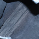 BALENCIAGA Navy Cabas XS Hand Bag Leather 2way Gray Silver 390346 Auth 88816-15