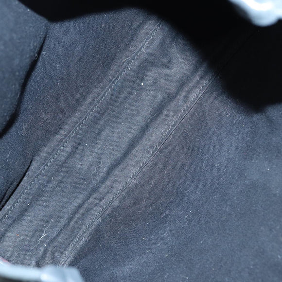 BALENCIAGA Navy Cabas XS Hand Bag Leather 2way Gray Silver 390346 Auth 88816