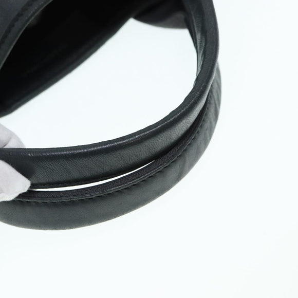 BALENCIAGA Navy Cabas XS Hand Bag Leather 2way Gray Silver 390346 Auth 88816