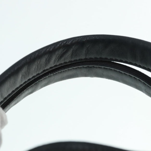 BALENCIAGA Navy Cabas XS Hand Bag Leather 2way Gray Silver 390346 Auth 88816