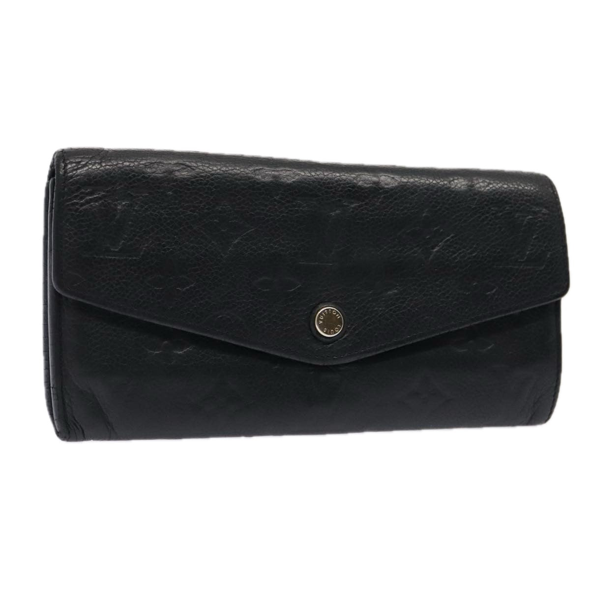 LOUIS VUITTON Empreinte Portefeuille Curieuse Wallet Black M60287 LV Auth 88862