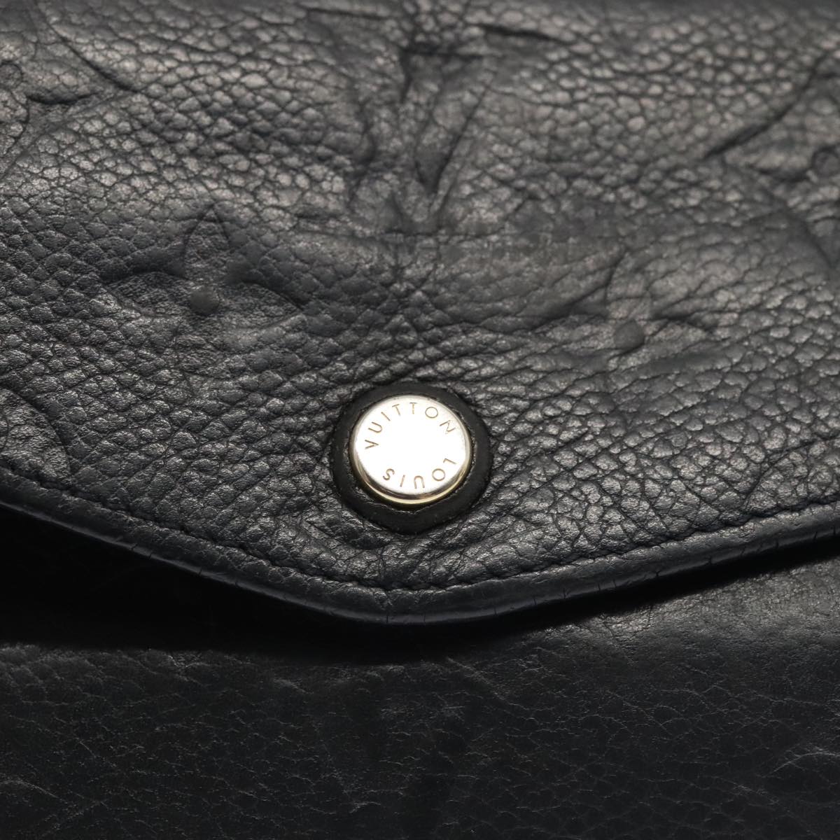 LOUIS VUITTON Empreinte Portefeuille Curieuse Wallet Black M60287 LV Auth 88862