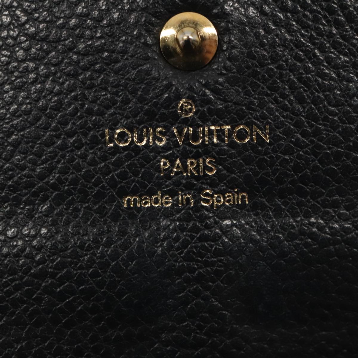 LOUIS VUITTON Empreinte Portefeuille Curieuse Wallet Black M60287 LV Auth 88862