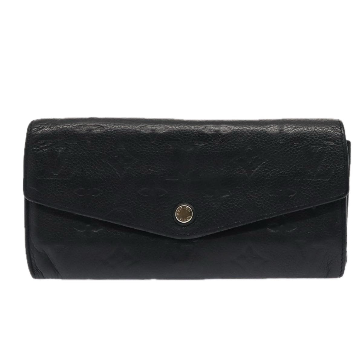 LOUIS VUITTON Empreinte Portefeuille Curieuse Wallet Black M60287 LV Auth 88862