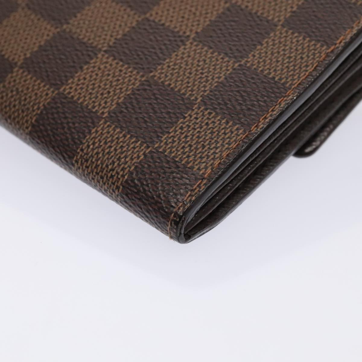 LOUIS VUITTON Damier Ebene Portefeuille Sarah Long Wallet N60491 LV Auth 88866