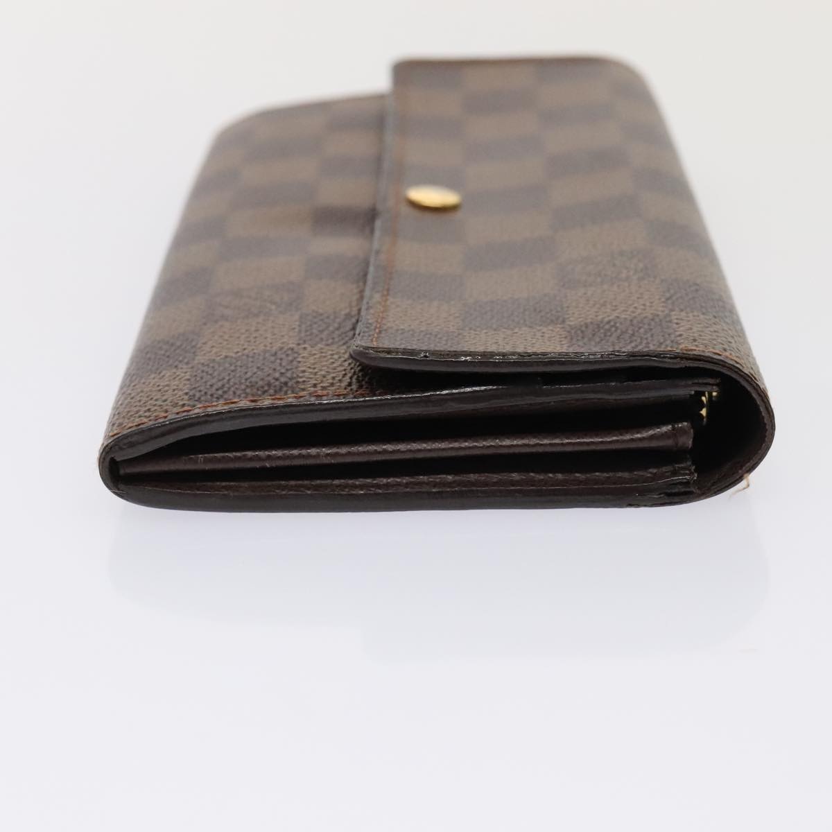 LOUIS VUITTON Damier Ebene Portefeuille Sarah Long Wallet N60491 LV Auth 88866