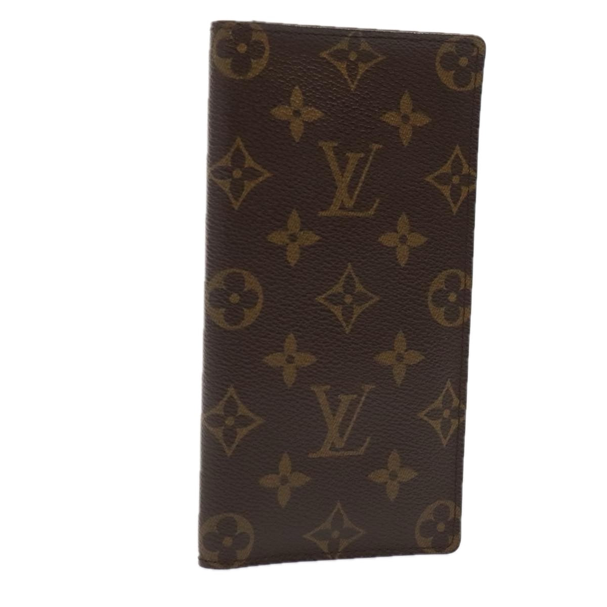 LOUIS VUITTON Monogram Porte Valeurs Cartes Credit Wallet M61823 LV Auth 88877