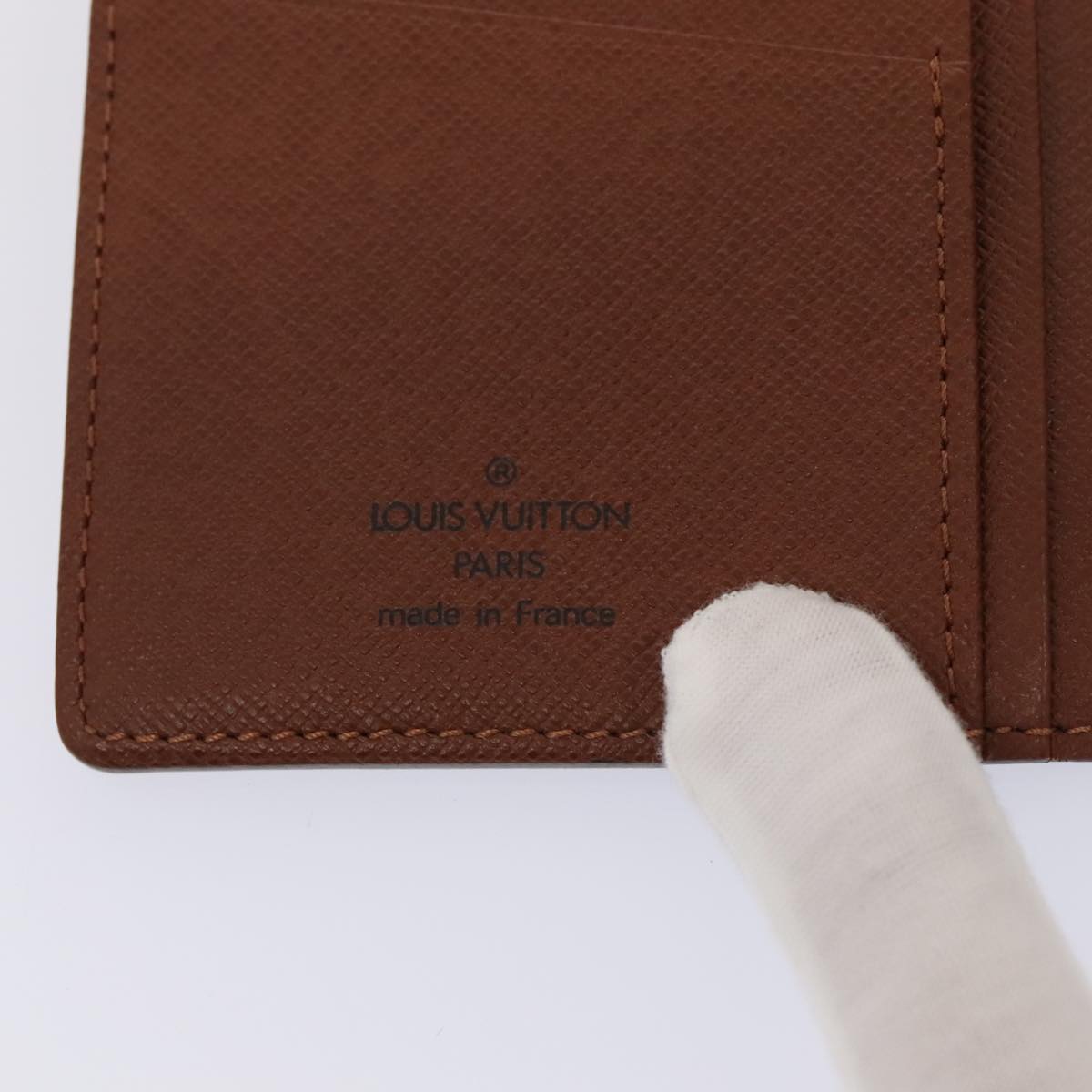 LOUIS VUITTON Monogram Porte Valeurs Cartes Credit Wallet M61823 LV Auth 88877