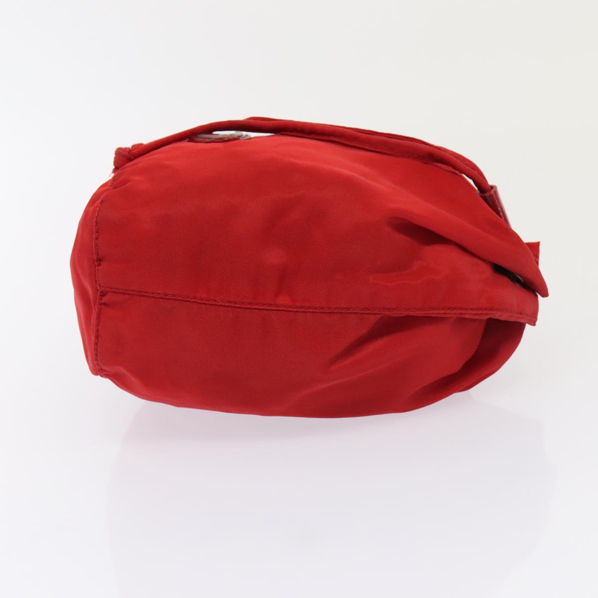 PRADA Pouch Nylon 2Set Red Khaki Auth 88882