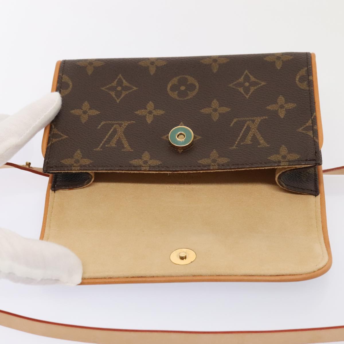 LOUIS VUITTON Monogram Pochette Florentine Waist bag M51855 LV Auth 88916A