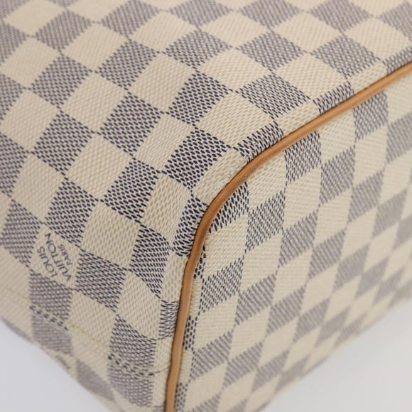 LOUIS VUITTON Damier Azur Saleya PM Tote Bag N51186 LV Auth 88918AV