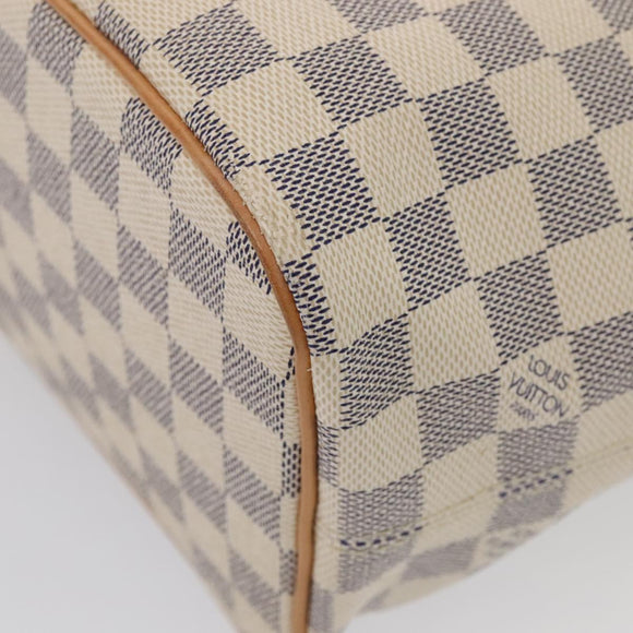 LOUIS VUITTON Damier Azur Saleya PM Tote Bag N51186 LV Auth 88918AV