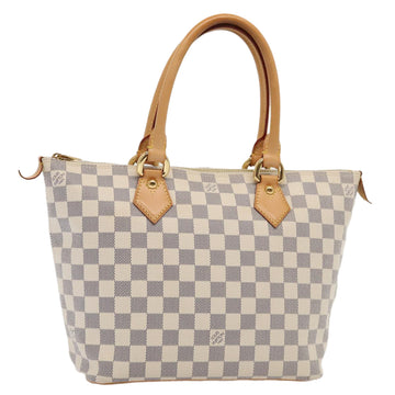 LOUIS VUITTON Damier Azur Saleya PM Tote Bag N51186 LV Auth 88918V