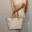 LOUIS VUITTON Damier Azur Saleya PM Tote Bag N51186 LV Auth 88918AV-22