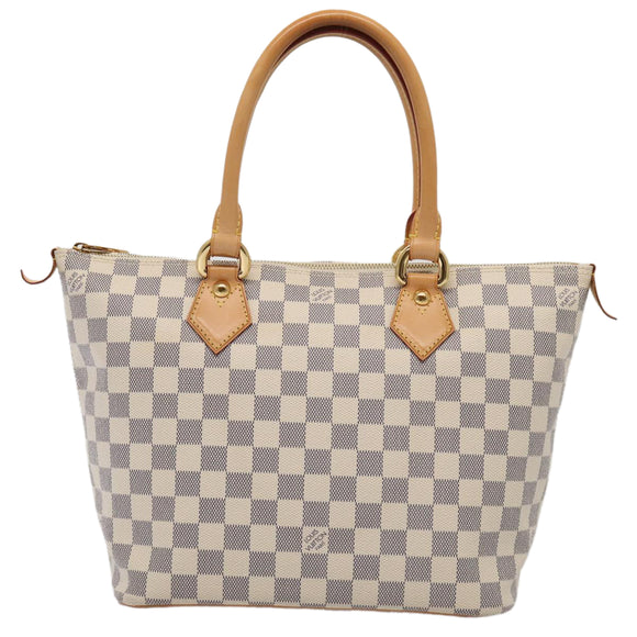 LOUIS VUITTON Damier Azur Saleya PM Tote Bag N51186 LV Auth 88918AV