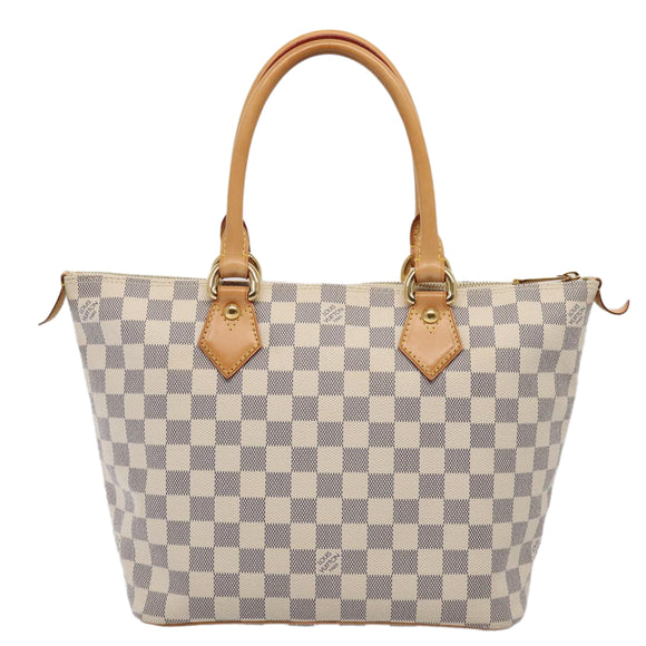 LOUIS VUITTON Damier Azur Saleya PM Tote Bag N51186 LV Auth 88918AV