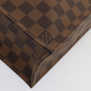 LOUIS VUITTON Damier Ebene Sac Plat Hand Bag N51140 LV Auth 88919V-14
