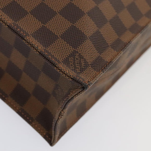 LOUIS VUITTON Damier Ebene Sac Plat Hand Bag N51140 LV Auth 88919AV