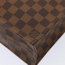 LOUIS VUITTON Damier Ebene Sac Plat Hand Bag N51140 LV Auth 88919V-15