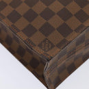 LOUIS VUITTON Damier Ebene Sac Plat Hand Bag N51140 LV Auth 88919V-16