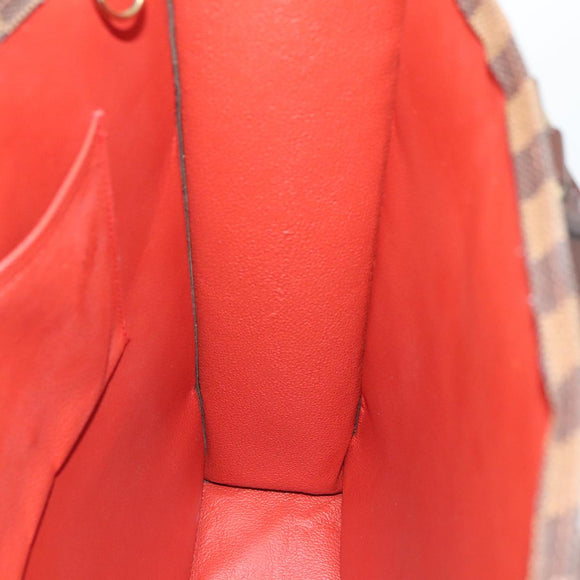 LOUIS VUITTON Damier Ebene Sac Plat Hand Bag N51140 LV Auth 88919AV