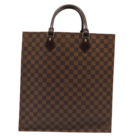 LOUIS VUITTON Damier Ebene Sac Plat Hand Bag N51140 LV Auth 88919AV