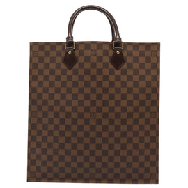LOUIS VUITTON Damier Ebene Sac Plat Hand Bag N51140 LV Auth 88919V - 0