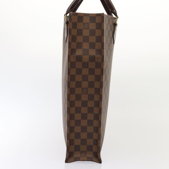 LOUIS VUITTON Damier Ebene Sac Plat Hand Bag N51140 LV Auth 88919V