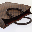 LOUIS VUITTON Damier Ebene Sac Plat Hand Bag N51140 LV Auth 88919V-6