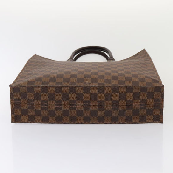 LOUIS VUITTON Damier Ebene Sac Plat Hand Bag N51140 LV Auth 88919V