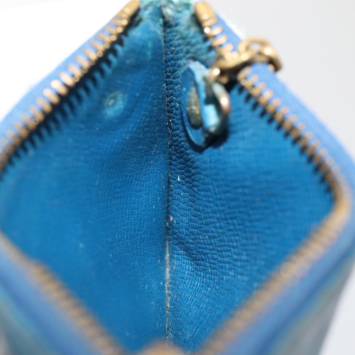 LOUIS VUITTON Epi Pochette Cles Coin Purse Blue M6380G LV Auth 88946