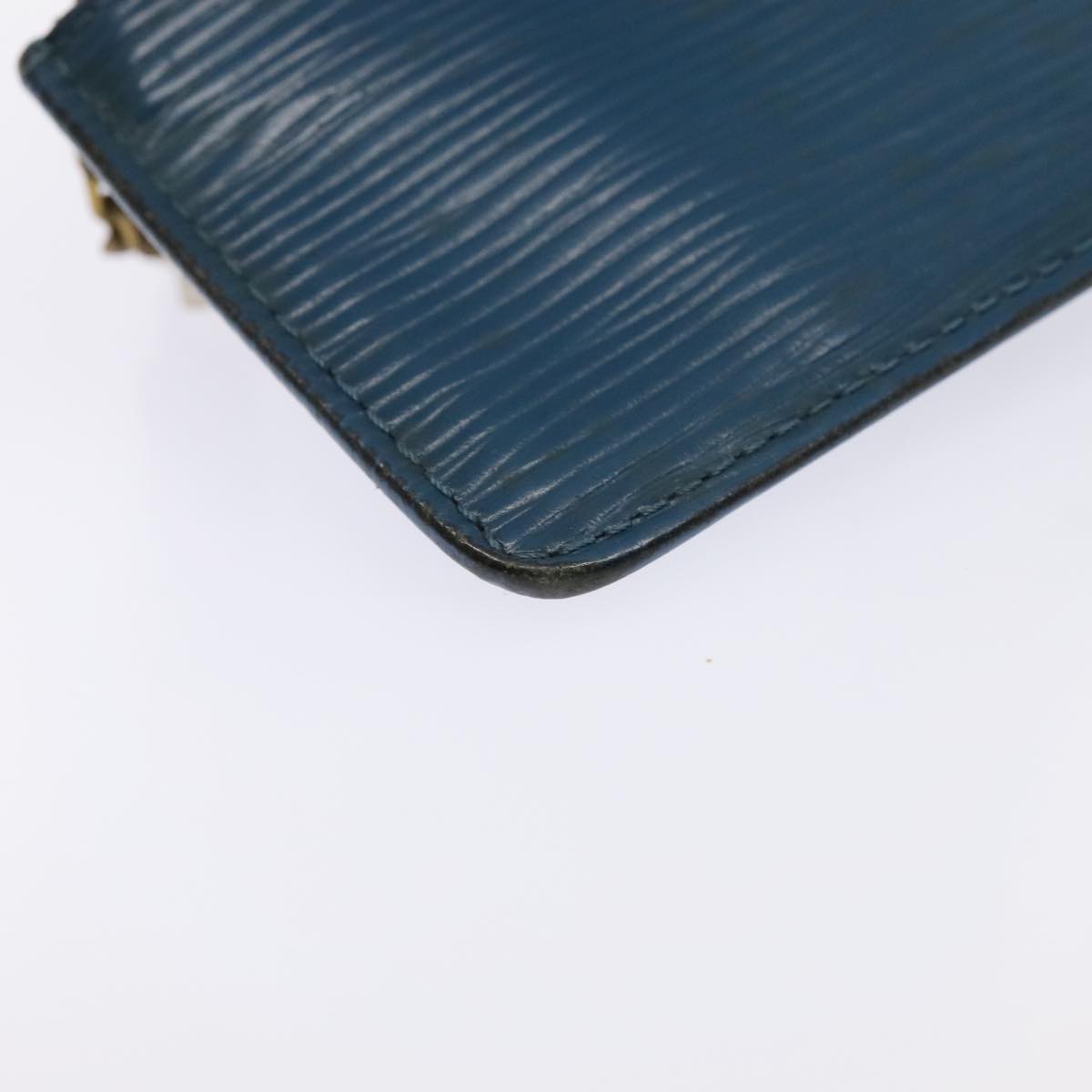 LOUIS VUITTON Epi Pochette Cles Coin Purse Blue M6380G LV Auth 88946