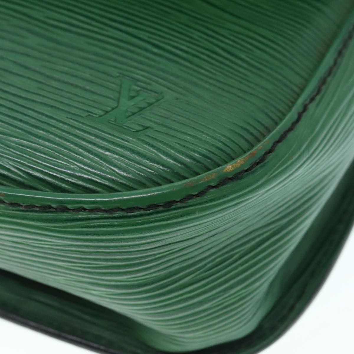 LOUIS VUITTON Epi Saint Cloud GM Shoulder Bag Green M52194 LV Auth 88948