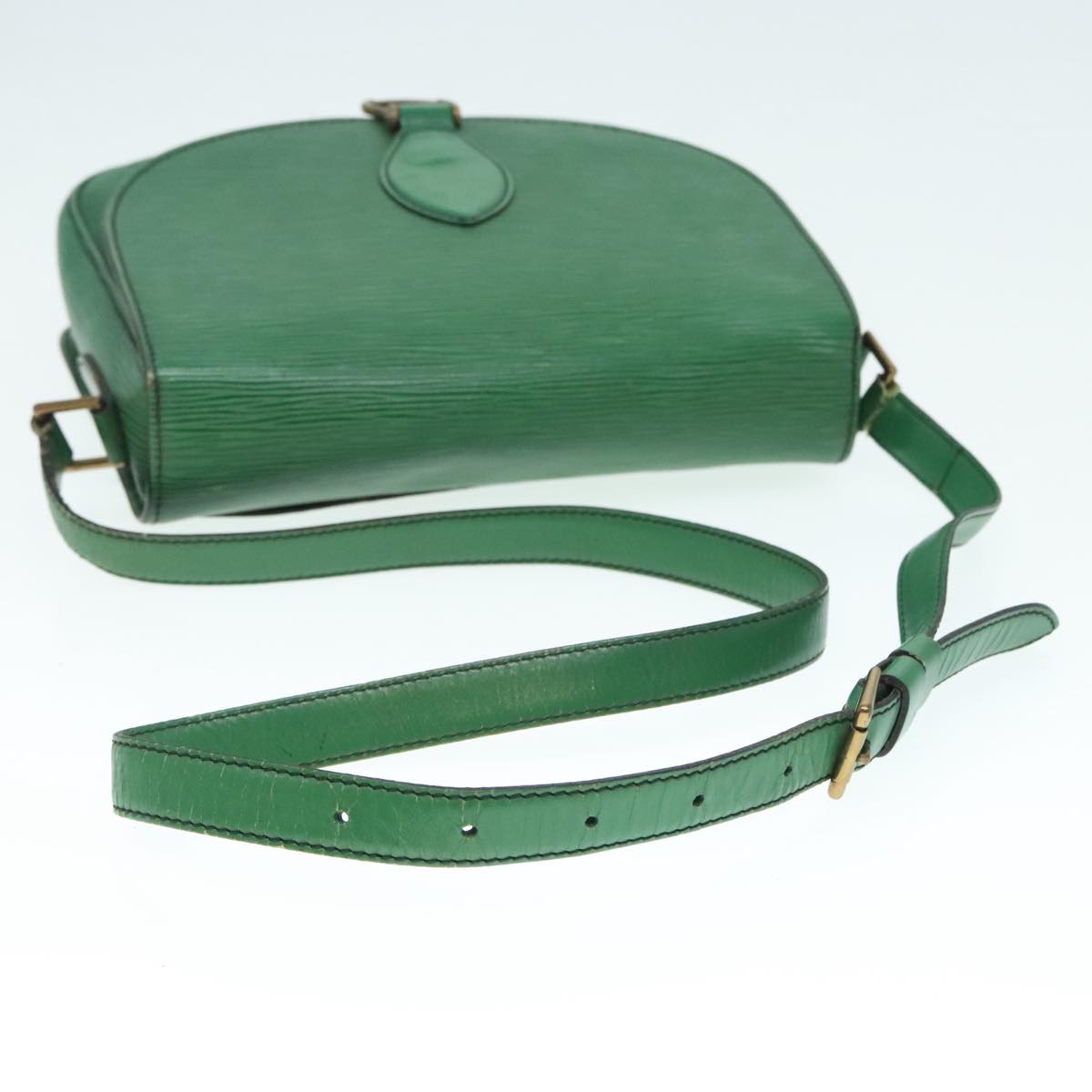 LOUIS VUITTON Epi Saint Cloud GM Shoulder Bag Green M52194 LV Auth 88948