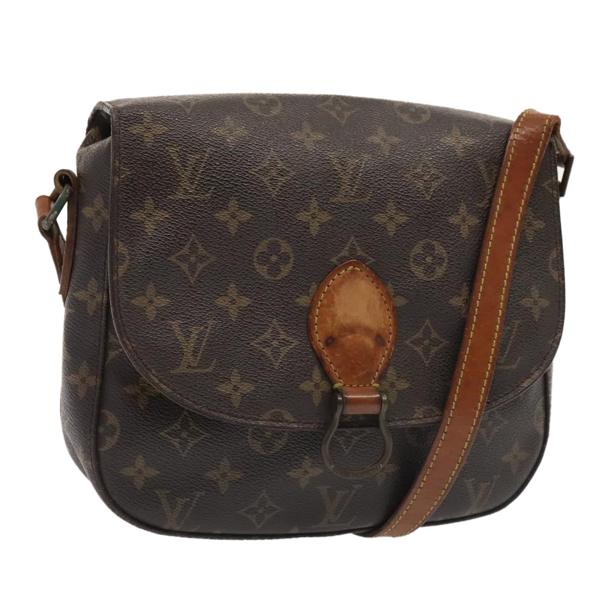 LOUIS VUITTON Monogram Saint Cloud GM Shoulder Bag M51242 LV Auth 88949