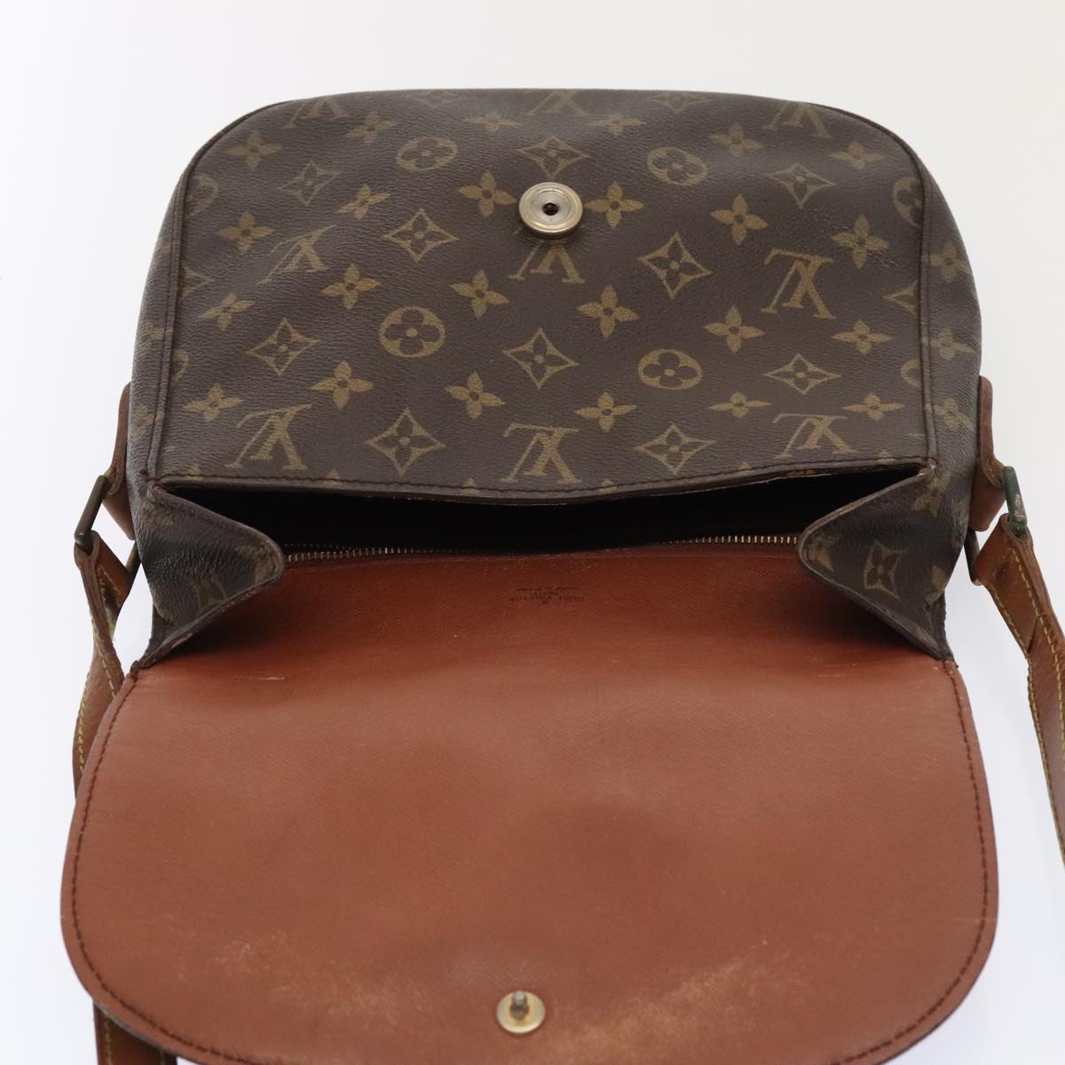 LOUIS VUITTON Monogram Saint Cloud GM Shoulder Bag M51242 LV Auth 88949