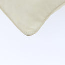 PRADA Shoulder Bag Nylon White Silver Auth 88961-14