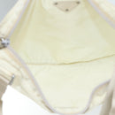 PRADA Shoulder Bag Nylon White Silver Auth 88961-11