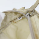 PRADA Shoulder Bag Nylon White Silver Auth 88961-12